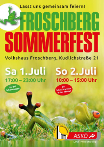 Herzliche Einladung zum Froschbergfest 2023!